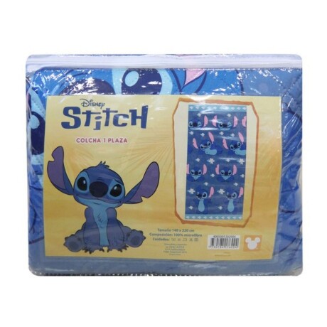 Colcha Stitch Azul 1 Plaza Colcha Stitch Azul 1 Plaza