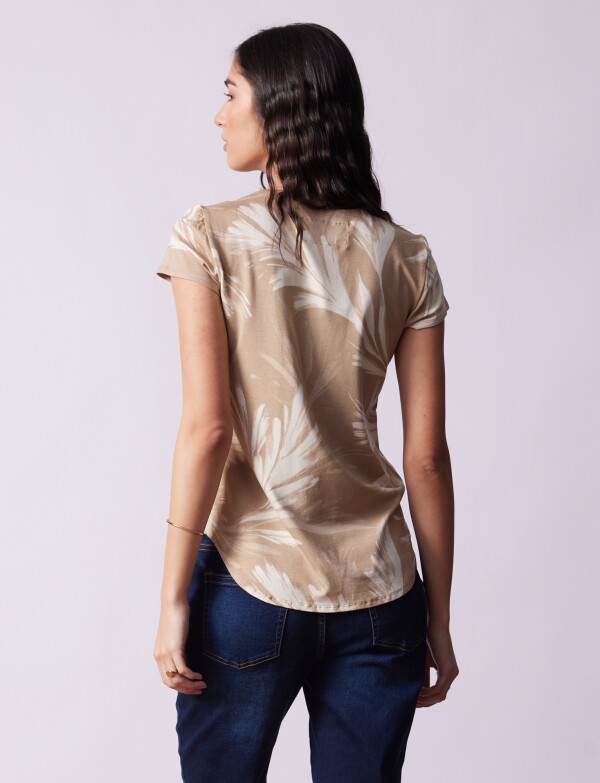 Remera Modal Print TOSTADO