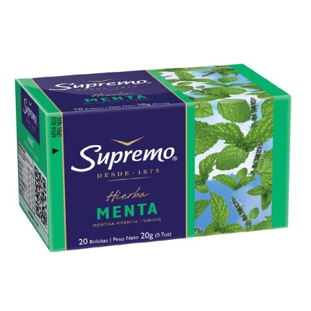 Té Menta Supremo 20 Unidades Té Menta Supremo 20 Unidades