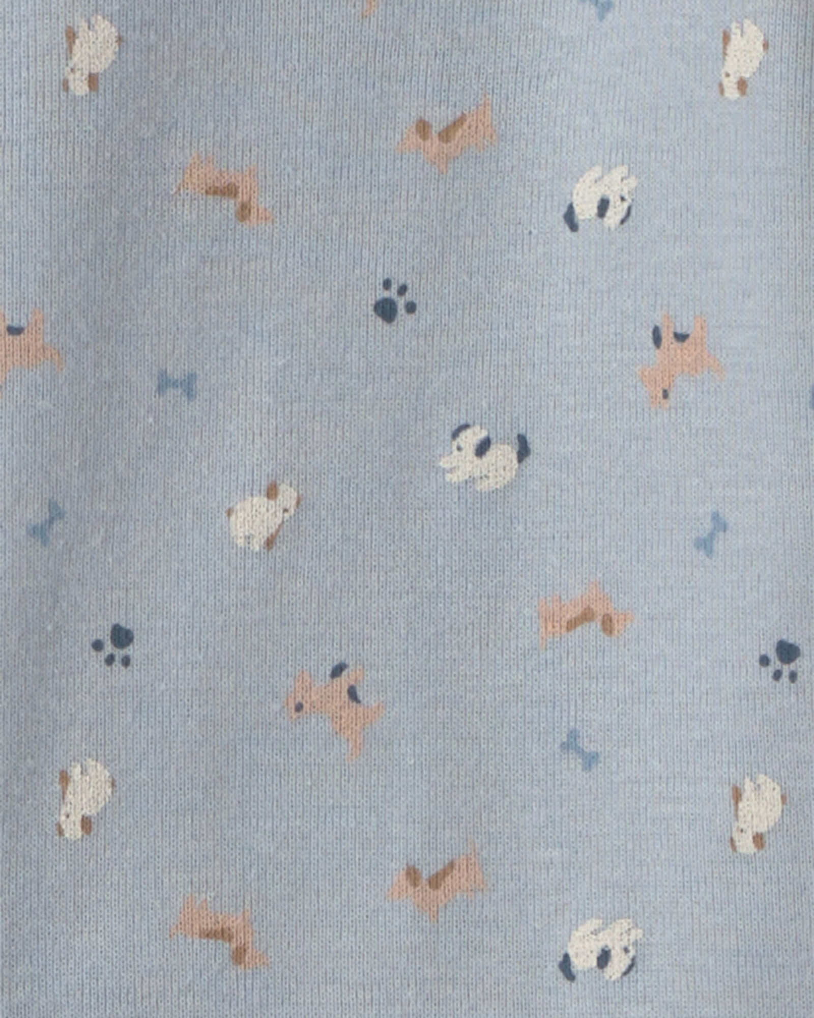 Set tres piezas de algodón, pantalón y bodies, azul, diseño perros Sin color