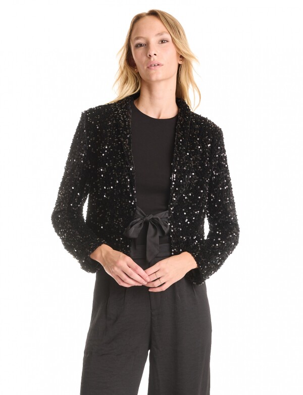 Chaqueta Lentejuelas NEGRO