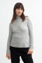 Sweater media polera GRIS