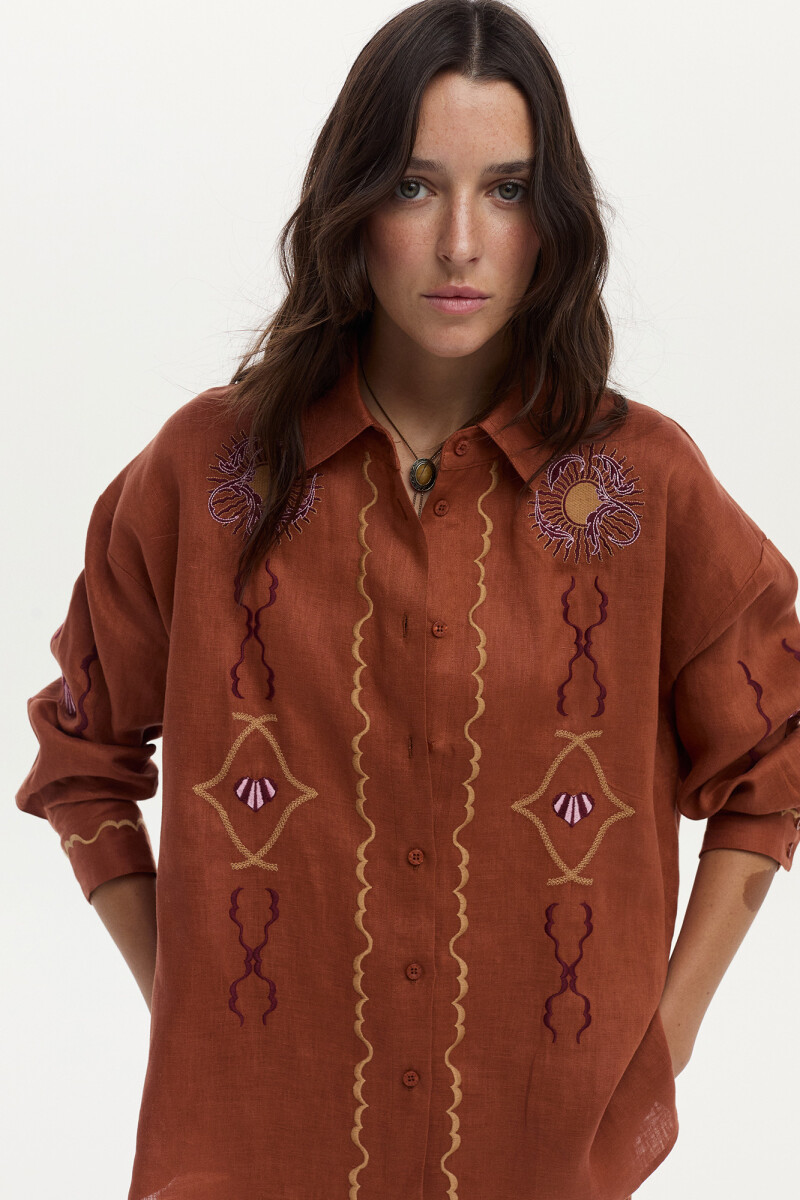 Camisa Alena Ladrillo