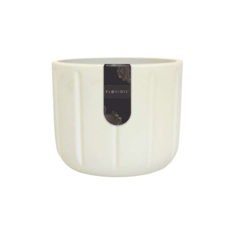 MACETA SPELLO PILASTRI 15X15CM BLANCA