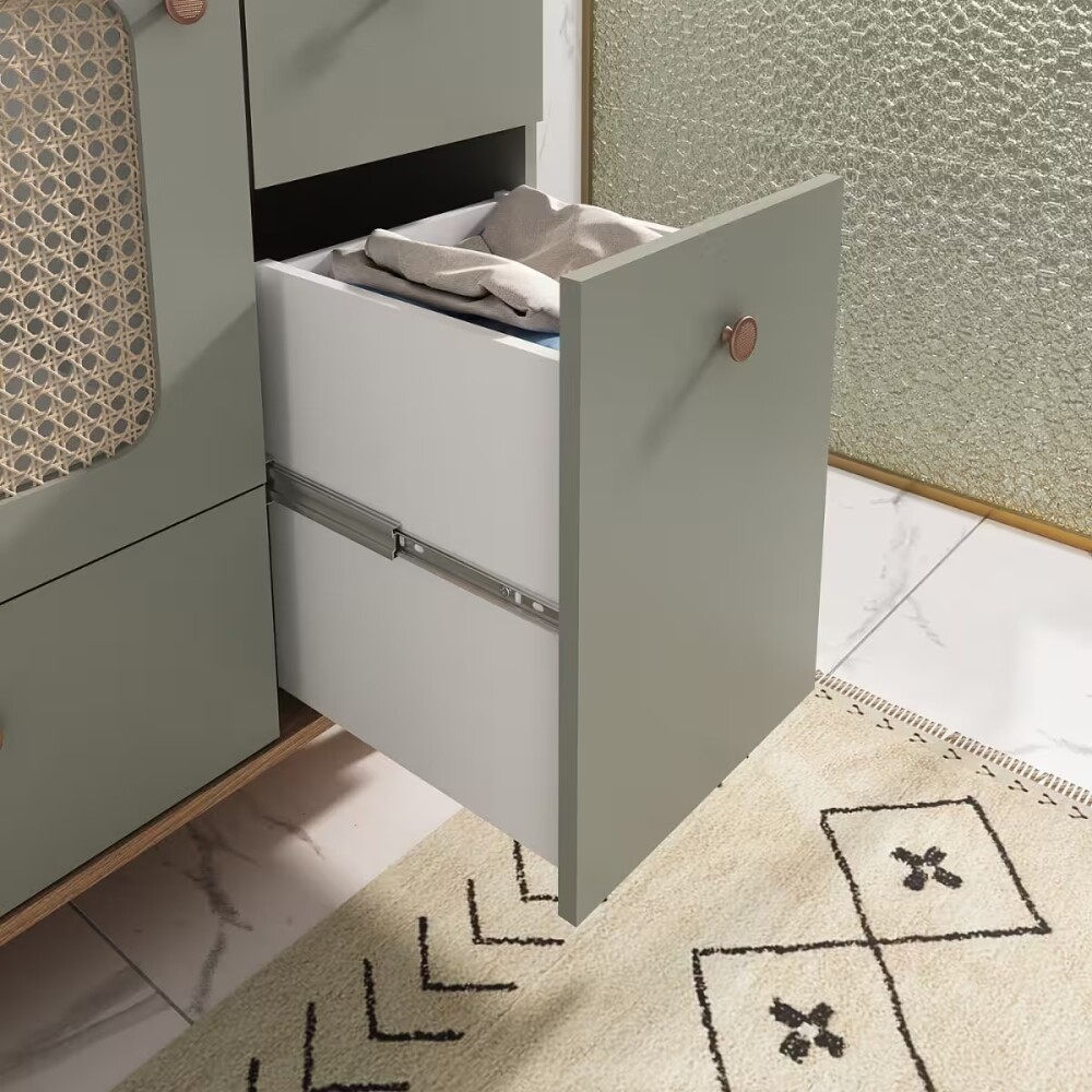 Mueble de baño de Pie Julia Verde con Catedral 78cm sin bacha Mueble De Baño De Pie Julia Verde Con Catedral 78cm Sin Bacha