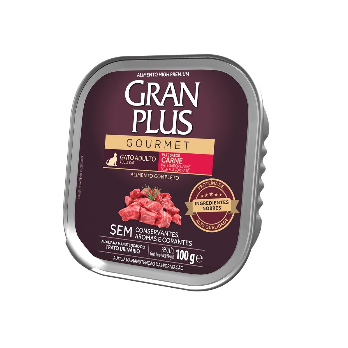 PATE GRAN PLUS GATO ADULTO CARNE 100 GRS 