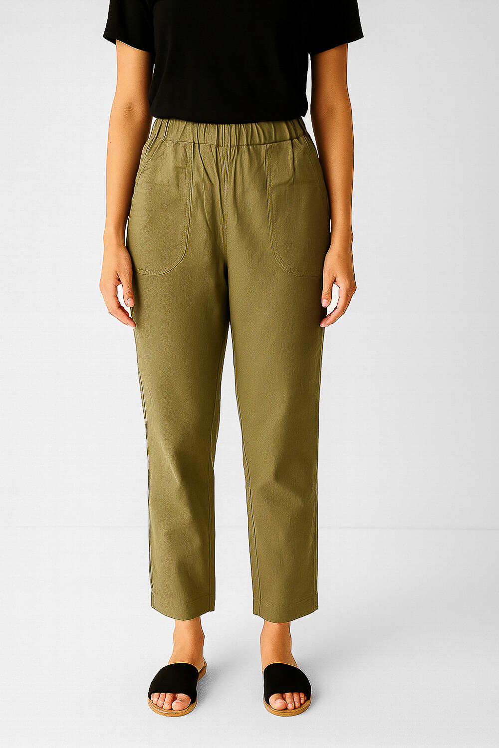 Pantalon Basilia Verde Oliva Claro