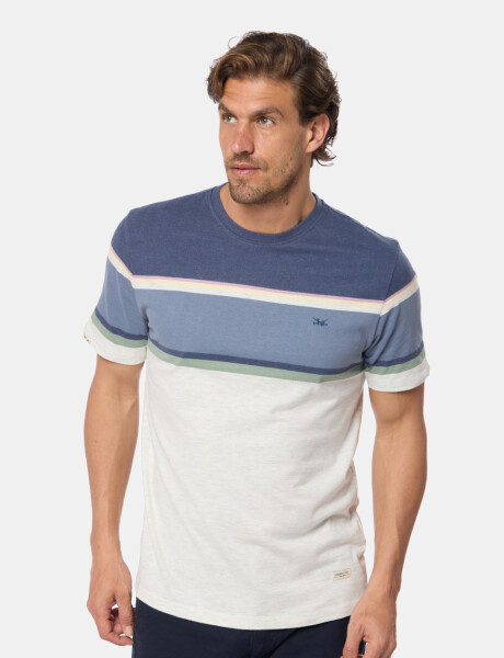 REMERA RAYADA Gris