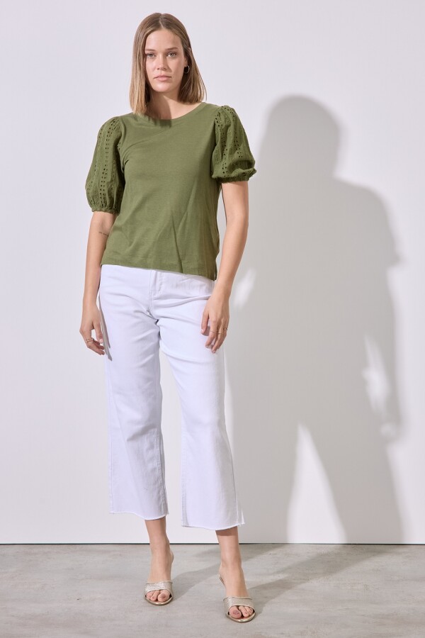 Blusa Broderie VERDE