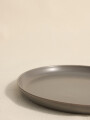 Plato Mesa Dark Grey Color Unico