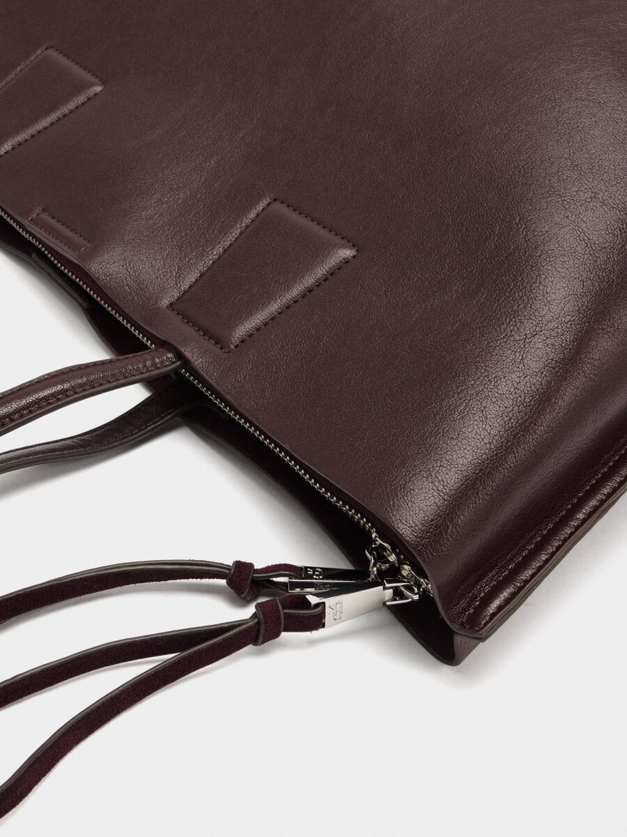 Bolso Para Portátil Lisa Hasta 15" burdeos