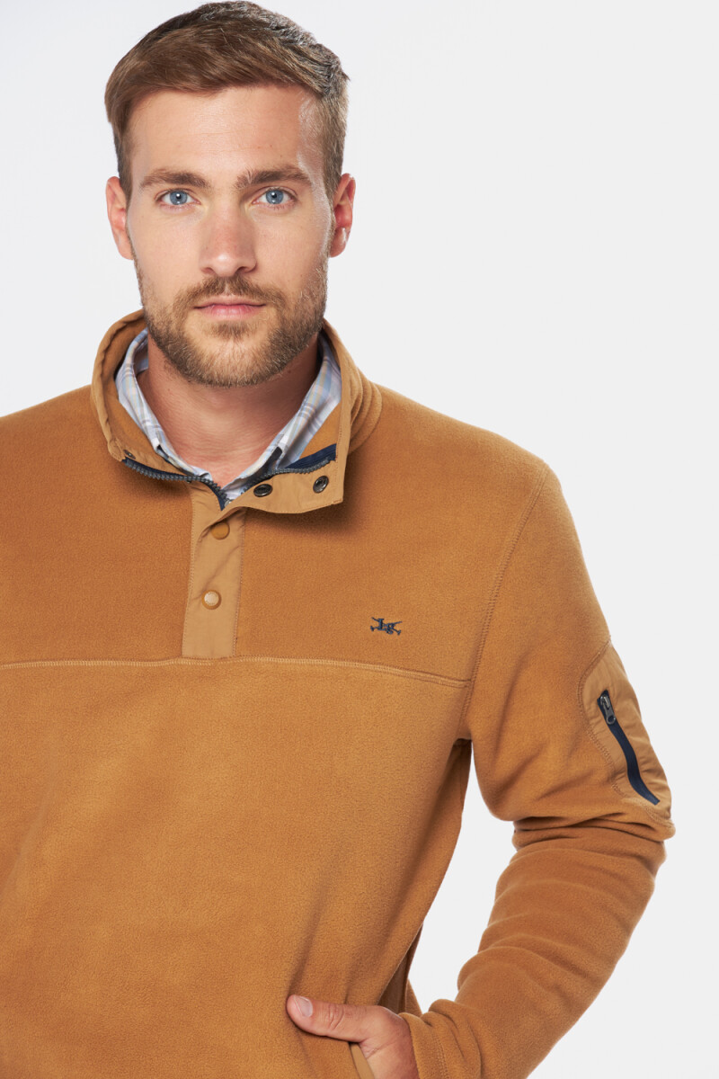 BUZO POLAR DE ABRIGO - Mostaza 