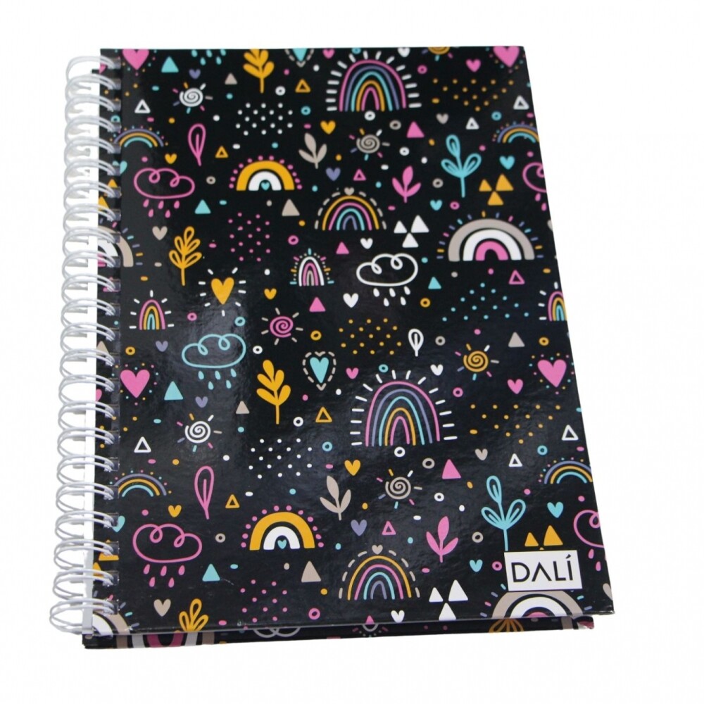 CUADERNOLA DALÍ 150 HOJAS STD TAPA ARCOIRIS Y NUBES