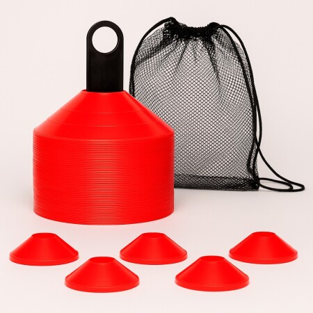 KIT 20 CONOS TORTUGA CON SOPORTE Y BOLSA NARANJA