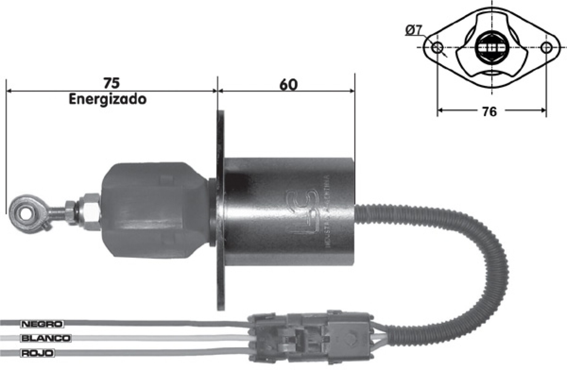 AUTOMATICO DE ARRANQUE - SOL/PARE CUMMINS-BUS-TRUKCS-MAQUIN=ZM.441 24V 76MM LC 