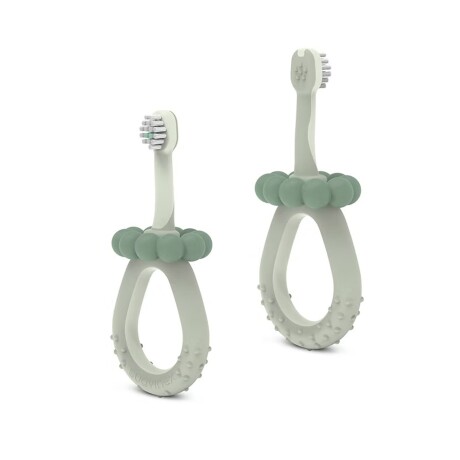 Cepillo Dental Infantil 0-2 Años Suave Raspador Lingual Verde