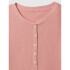 V-SS RIB HENLEY PINK ROSETTE 16-1518