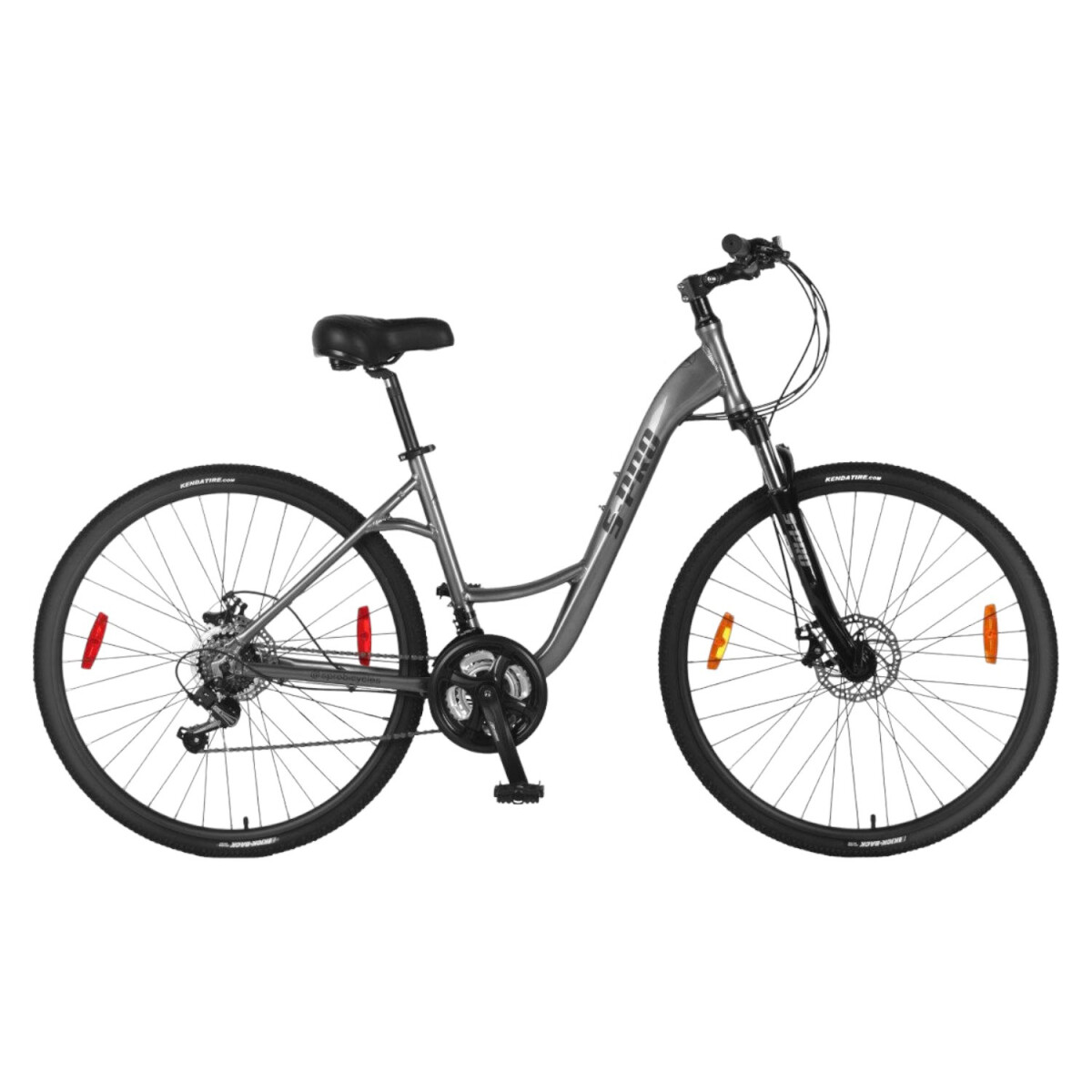 Bicicleta Urbana S-PRO Discovery Lady Rodado 700c con 21 Velocidades - Gris 