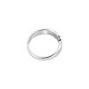 Anillo trenzado - Plata y Oro - zirconia - AN5986 conpiedra