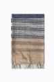 Pashmina rayada cobalto