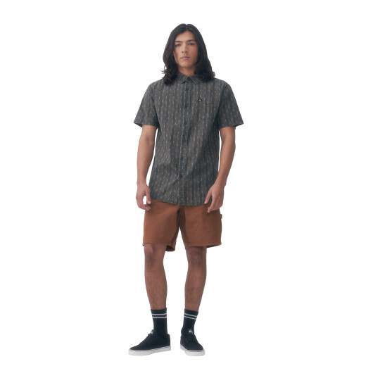 Camisa Quiksilver Alan - Gris Camisa Quiksilver Alan - Gris