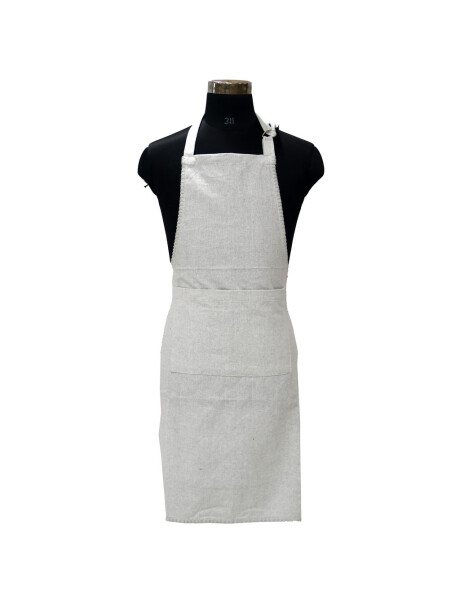 DELANTAL ALGODÓN 60X85CM GRIS DELANTAL ALGODÓN 60X85CM GRIS