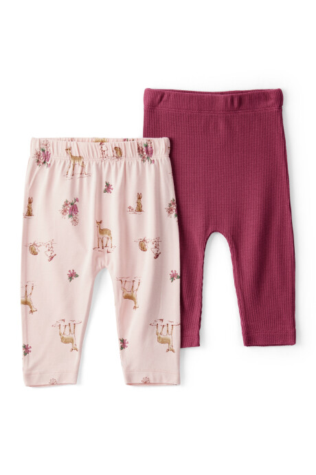 Pack dos pantalones de viscosa, línea Purelysoft Sin color