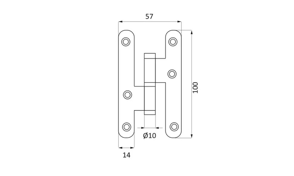 Pomela para puerta izquierda negra PN-100 IN Pomela Para Puerta Izquierda Negra Pn-100 In