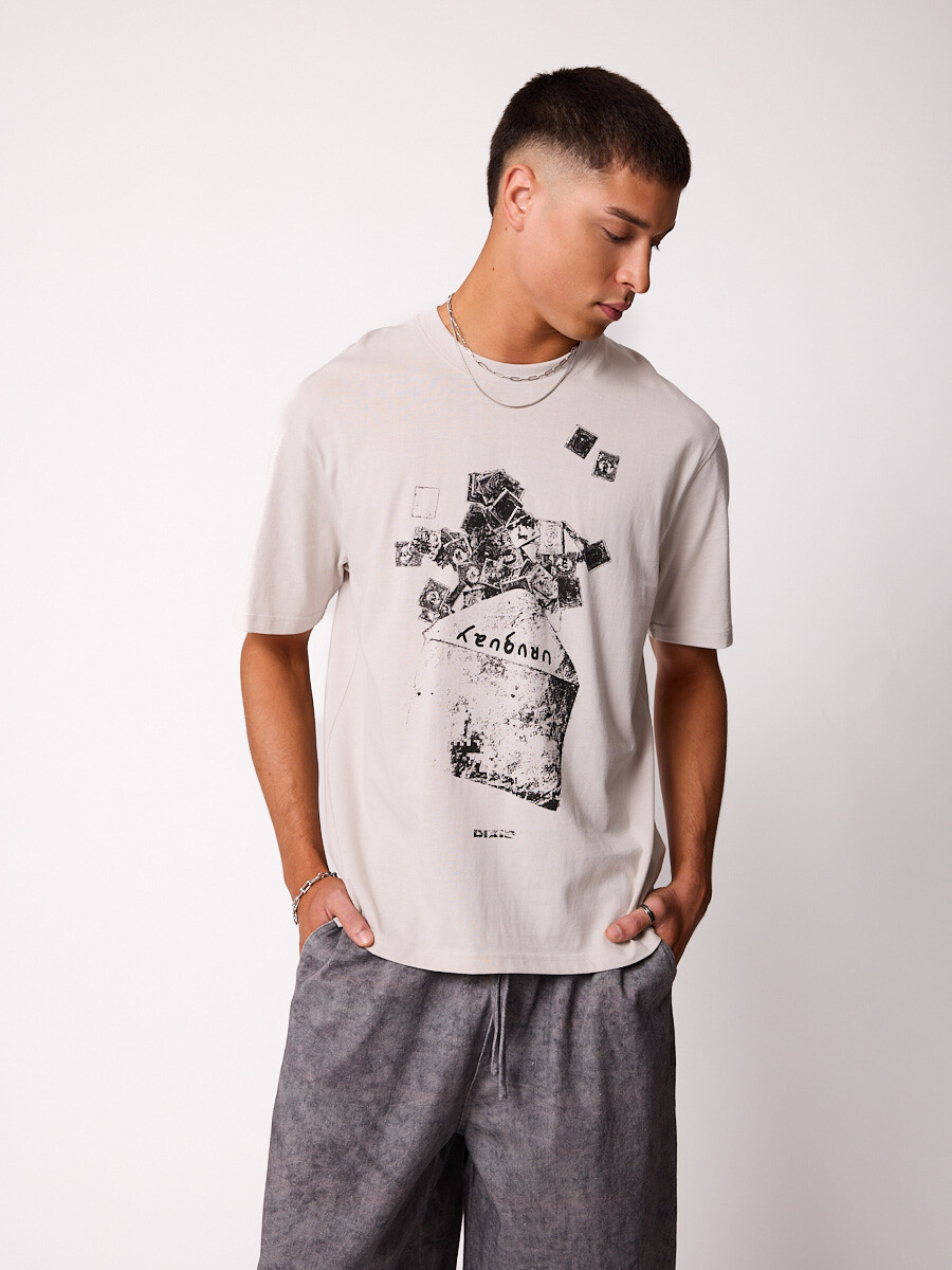 T-SHIRT BARYN DIXIE - Gris Claro 