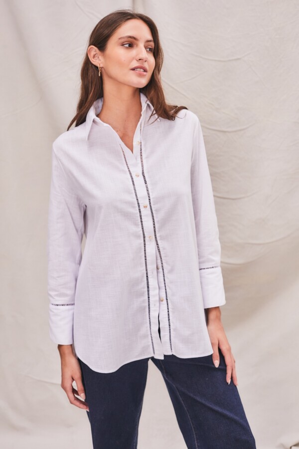 Blusa Algodon C Vainillas Blanco