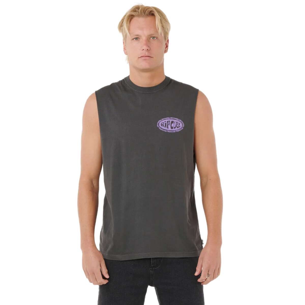 Musculosa Rip Curl De Oval Muscle - Negro 