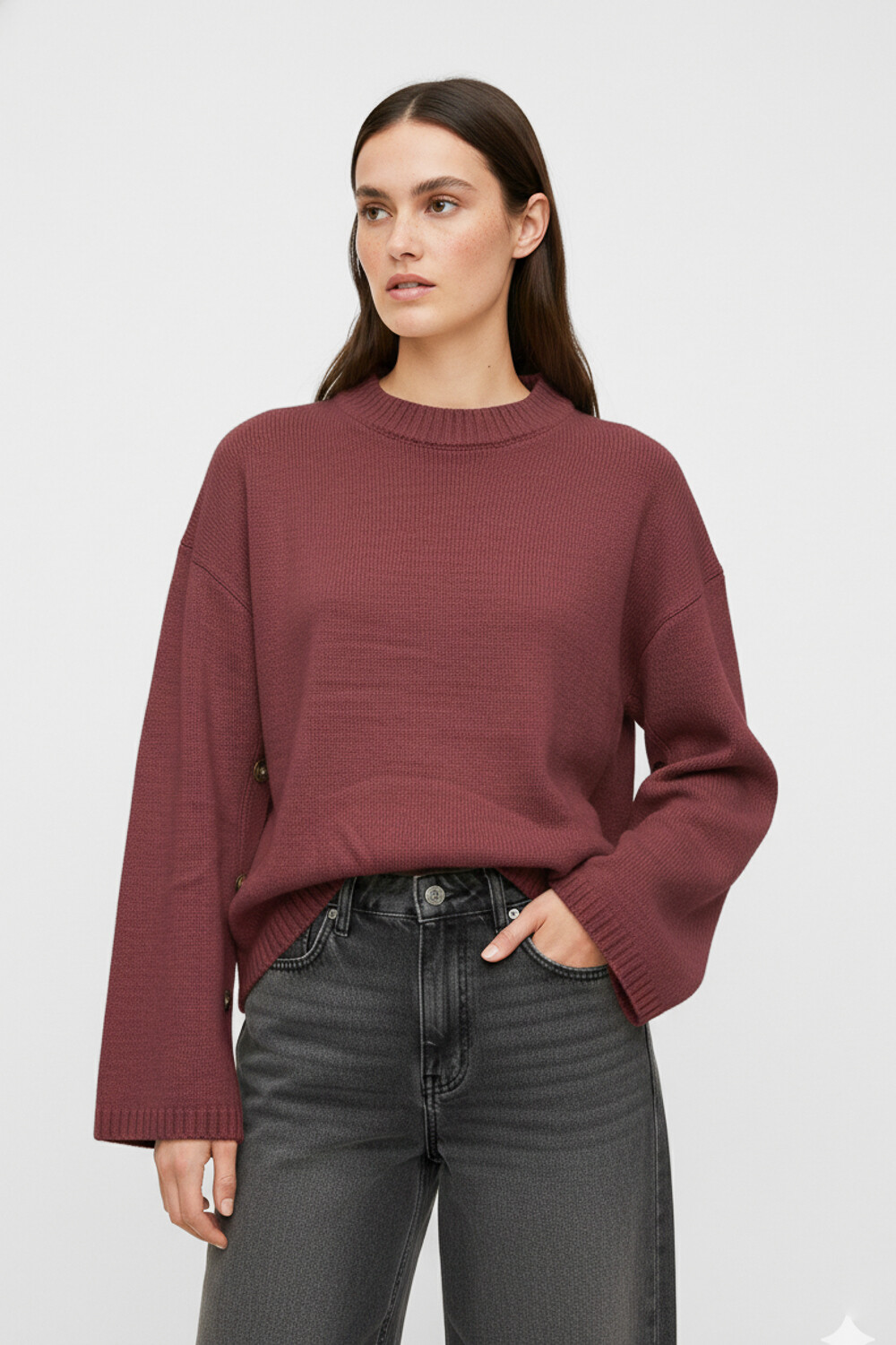 Sweater Meyros Cereza Oscuro