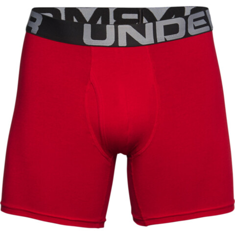 UA Charged Cotton 6in 3 Pack-RED RED-600
