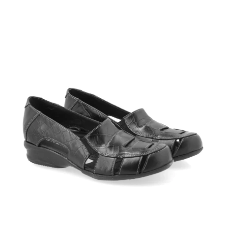 ZAPATO VENET - CUERO TINO NEGRO