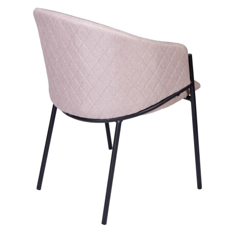 BUTACA DE COMEDOR HIERRO-Y-TELA NATURAL-BEIGE AURORA