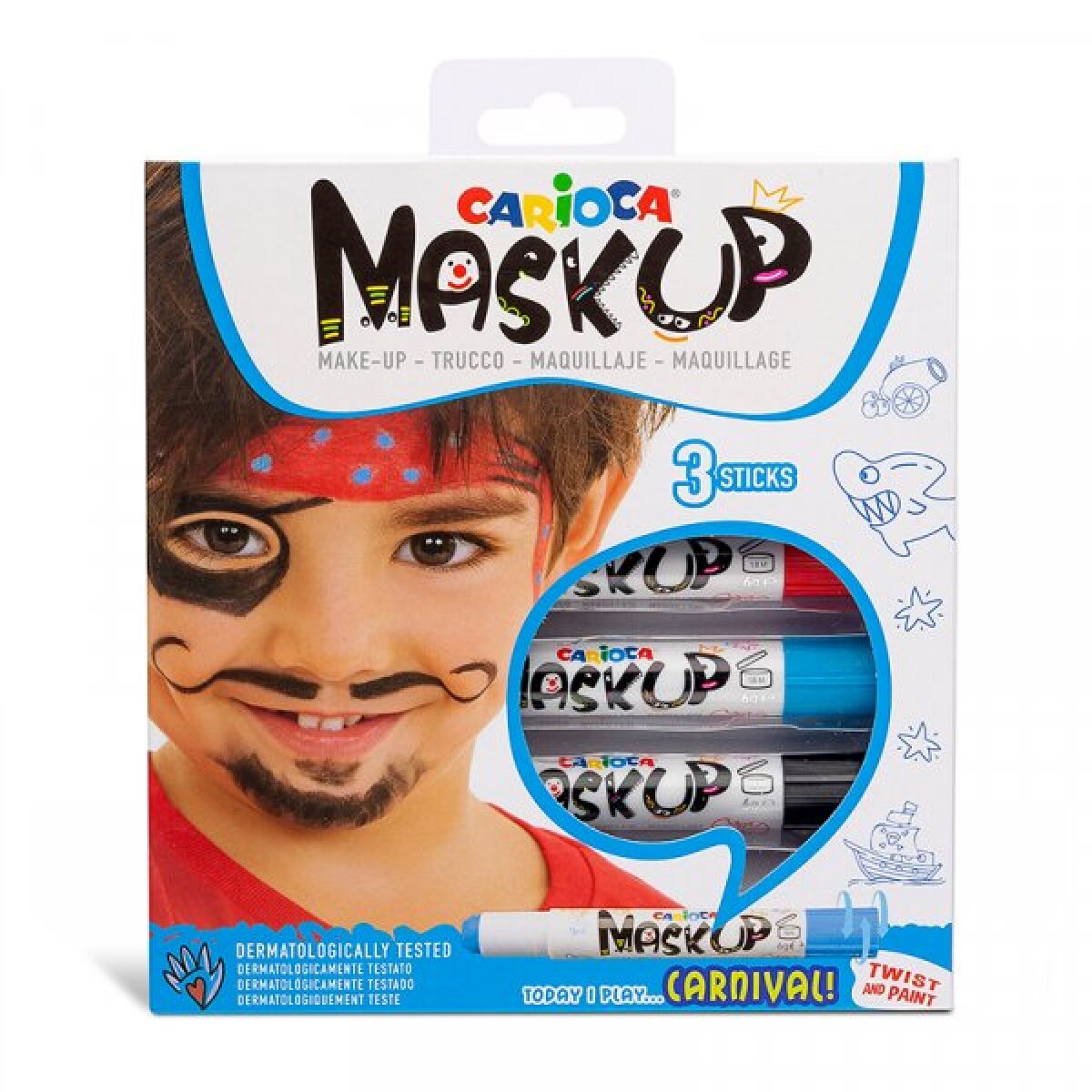 Pintura de Cara en Barra Carioca Mask Up - Carnaval 