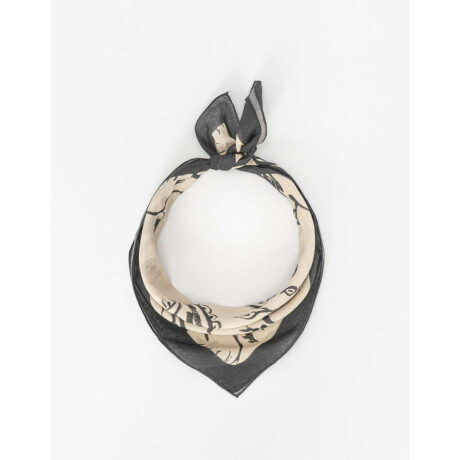 Pañuelo Estampado Combinacion Bicolor