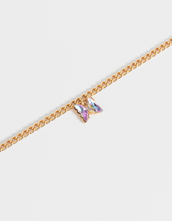Pulseras Flexibles Con Mariposas Pulsera Flexible Con Mariposa - Dorado