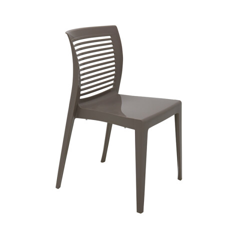 Silla apilable gamuza "VICTORIA" respaldo abierto TD0645