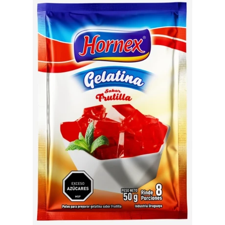 GELATINA HORNEX 50G 8P FRUTILLA GELATINA HORNEX 50G 8P FRUTILLA