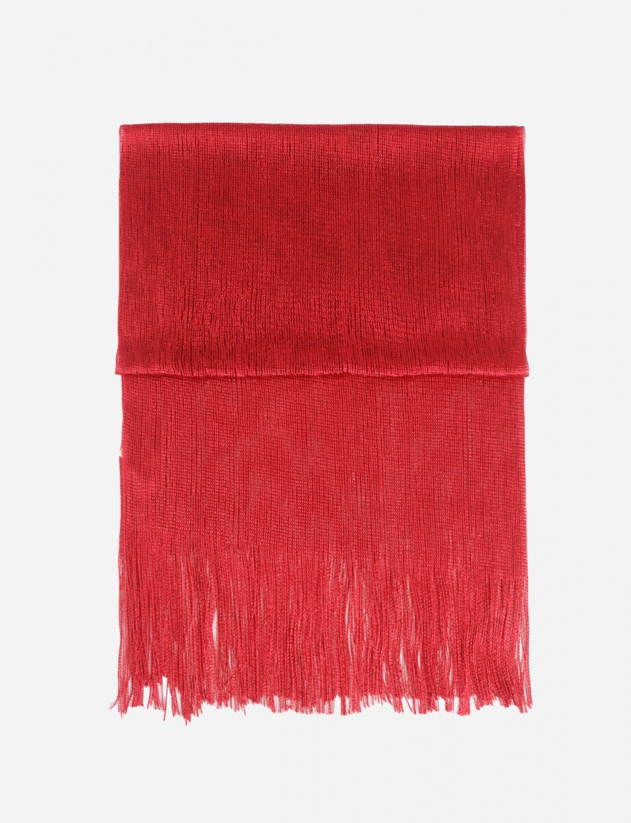 Pashmina party con argolla - rojo 