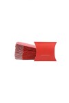 Pack x 100 - estuche pillow 7 x 8 cm. ROJO