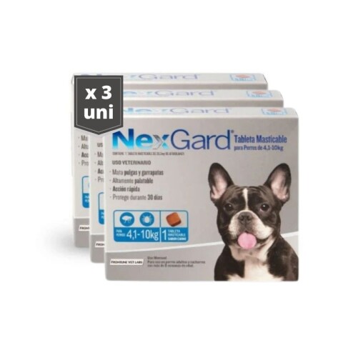 Nexgard Para Perros 4 a 10Kg - 3unidades Nexgard Para Perros 4 a 10Kg - 3unidades