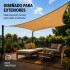 Toldo Malla Vela Rectangular 4 X 3 Patio Jardín Reforzada Toldo Malla Vela Rectangular 4 X 3 Patio Jardín Reforzada