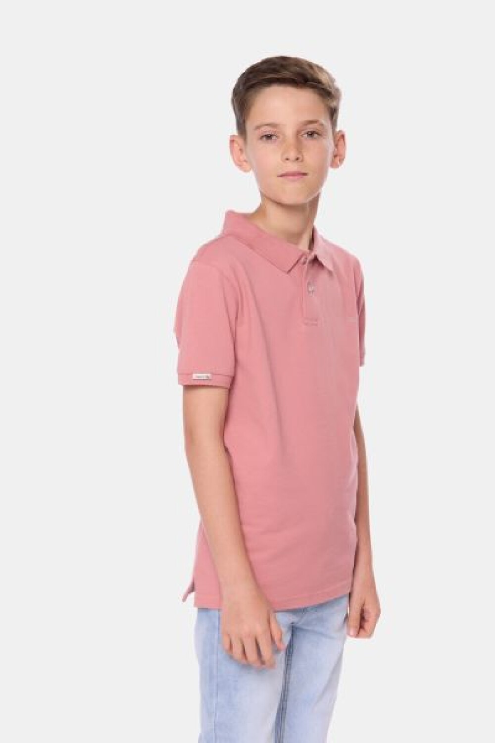 REMERA POLO PIQUE LISA Coral