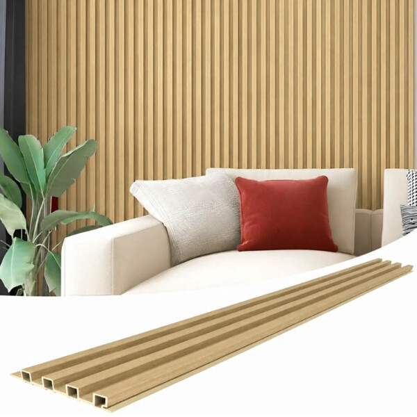 Revestimiento De Pared Wpc 290x16cm Beige