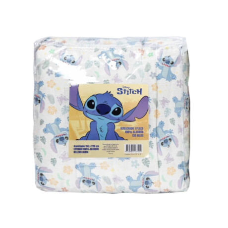 Acolchado Infantil Stitch 1 Plaza 130 Hilos
