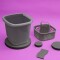 Kit Balde con cesto de limpieza GRIS