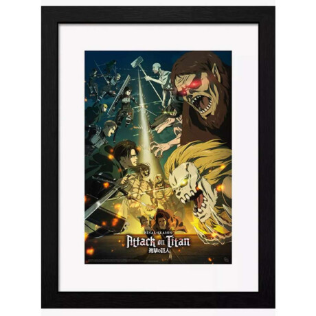 Cuadro Attack On Titan Frame Print Final Season
