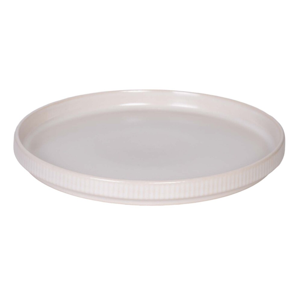 PLATO CERAMICA NATURAL-BEIGE ALLIE